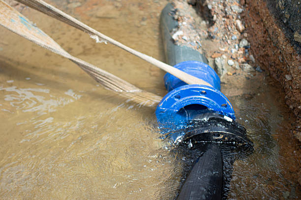 Waterlogged basement with debris scattered, illustrating the impact of flooding and the importance of restoration companies.